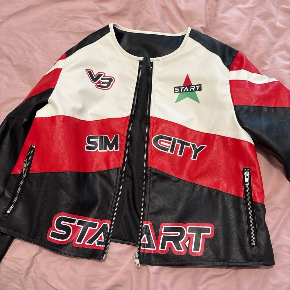 Red and Black Racing Jacket